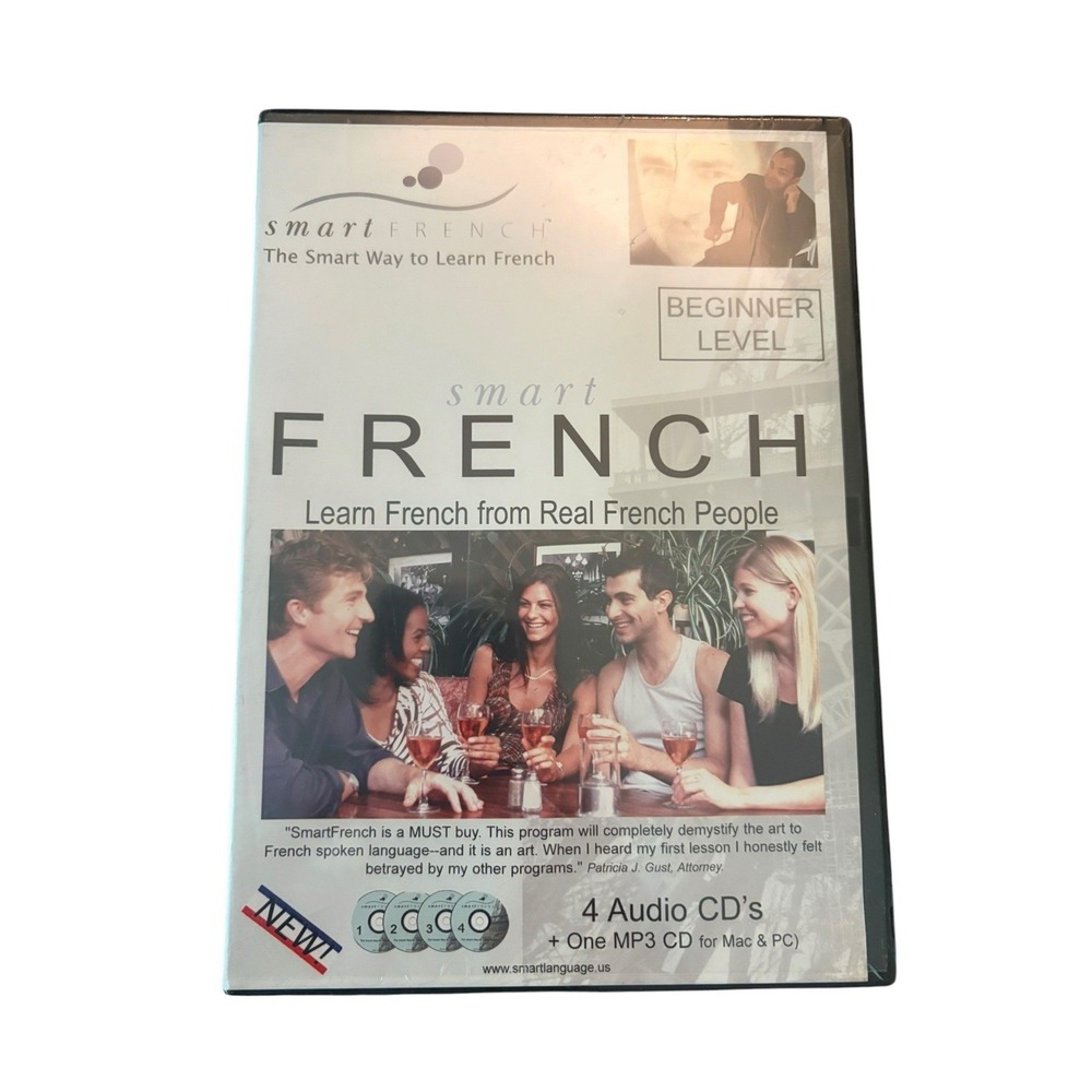 Smart French Audio CDs For Intermediate & Advanced Levels Lessons 3 CDs Rare NIP